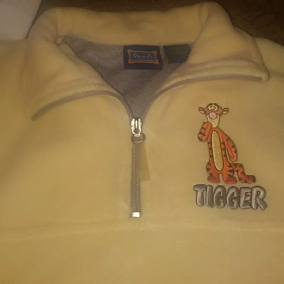Girl's NWT Tigger Fleece jacket with side pockets - Picture 5 of 7